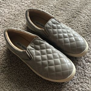 Steve Madden slip on shoes grey